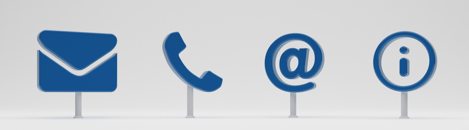 vier icons nebeneinander