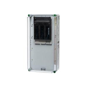 Ein Lasttrennschalter aus Polycarbonat mit der Größe von 30 x 60 cm und einem transparenten Hintergrund.